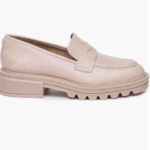 Bernardo Footwear Chandler Platform Penny Loafer in Blush Size 6.5 Retail $248